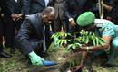 Le Chef de l’Etat Alassane OUATTARA a pris part à la cérémonie de planting d’arbres au jardin botanique