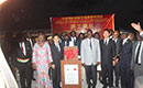 Cérémonie de la pose de la première pierre du lycée de l`amitié ivoiro-chinoise de Grand-Bassam