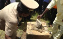 Pose de la première pierre de l`Ecole primaire publique de Niamienkro (Tiébissou)