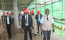 Visite du site des travaux de construction du Lycée d`excellence de l`amitié ivoiro-chinoise