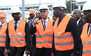 Visite d`amitié et de travail du président du Liberia George Weah à la compagnie  ivoirienne de production d`électricité