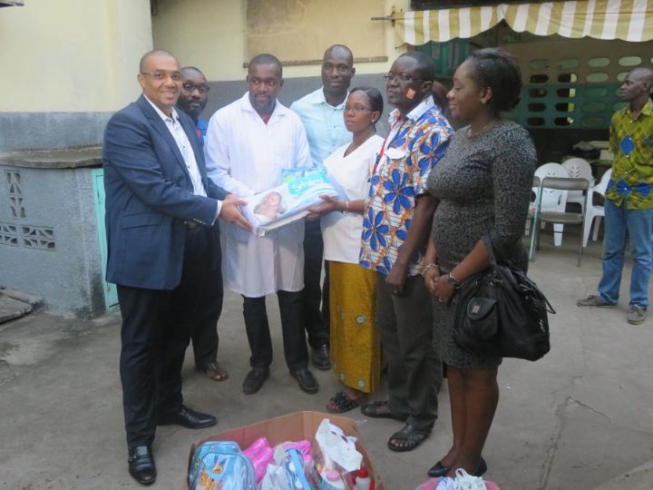 La Socotra fait des dons à la maternité Caritas de Port Bouët