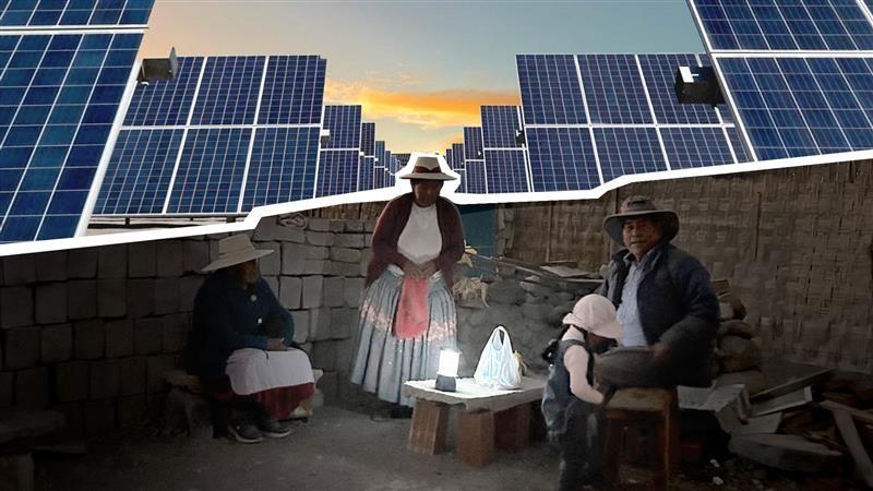 Le village qui vit dans l'obscurité à côté d'une immense centrale solaire