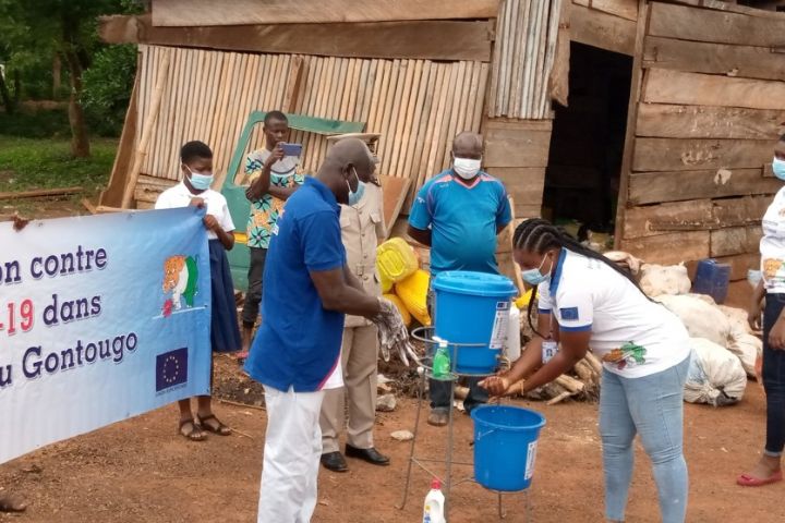 COVID-19: L’ONG Jefimed installe des dispositifs d’hygiène à Koun-Fao