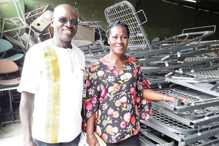 Le Fonds de prévoyance de la police nationale reçoit un important lot d’équipements médicaux pour sa future polyclinique