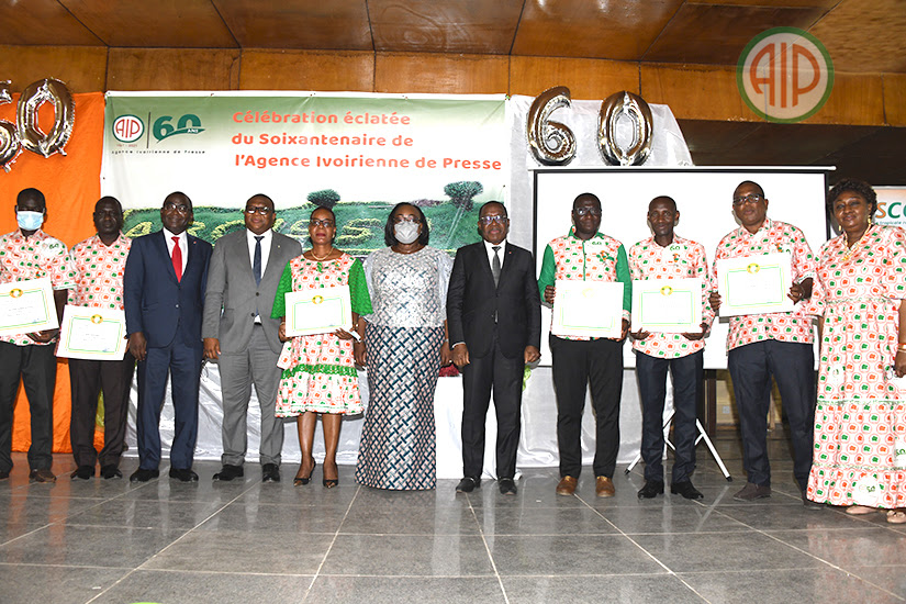 Aboisso : L’Agence ivoirienne de presse fête ses 60 ans  5 agents primés, 20 autres décorés