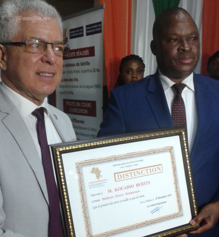 Promotion de l’excellence: Le roman de Bertin Kouadio sacré meilleure œuvre romanesque 2016