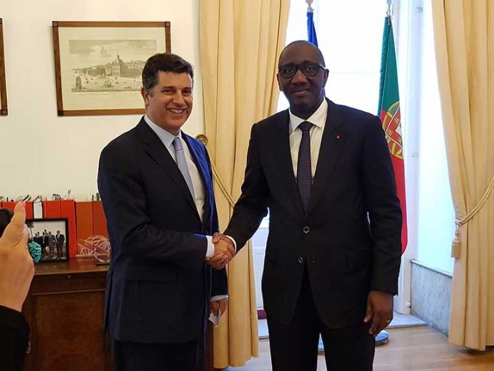 Visite du Chef de l’Etat à Lisbonne : Le Ministre Souleymane Diarrassouba remet un important projet d’accords à son homologue portugais