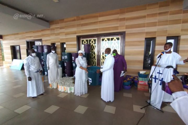 Lutte contre le Covid-19: les chrétiens célestes reçoivent des dons d’une ONG