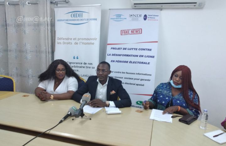 Monitoring de la désinformation en ligne en période électorale : l’Observatoire Ivoirien des Droits de l’Homme (OIDH) fait l’état des lieux