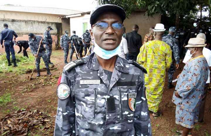 Les forces de sécurité initient une action de salubrité à la PMI de Garahio (Gagnoa)