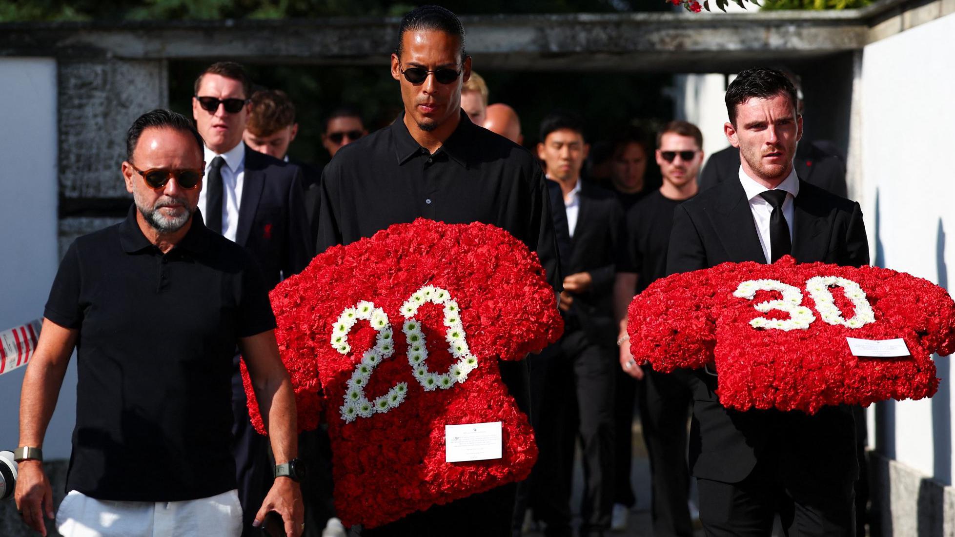 Images des funérailles de Diogo Jota et de son frère André Silva