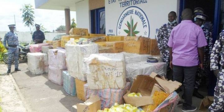 Trafic illicite: La gendarmerie saisit un important lot de médicaments prohibés à Bouaké