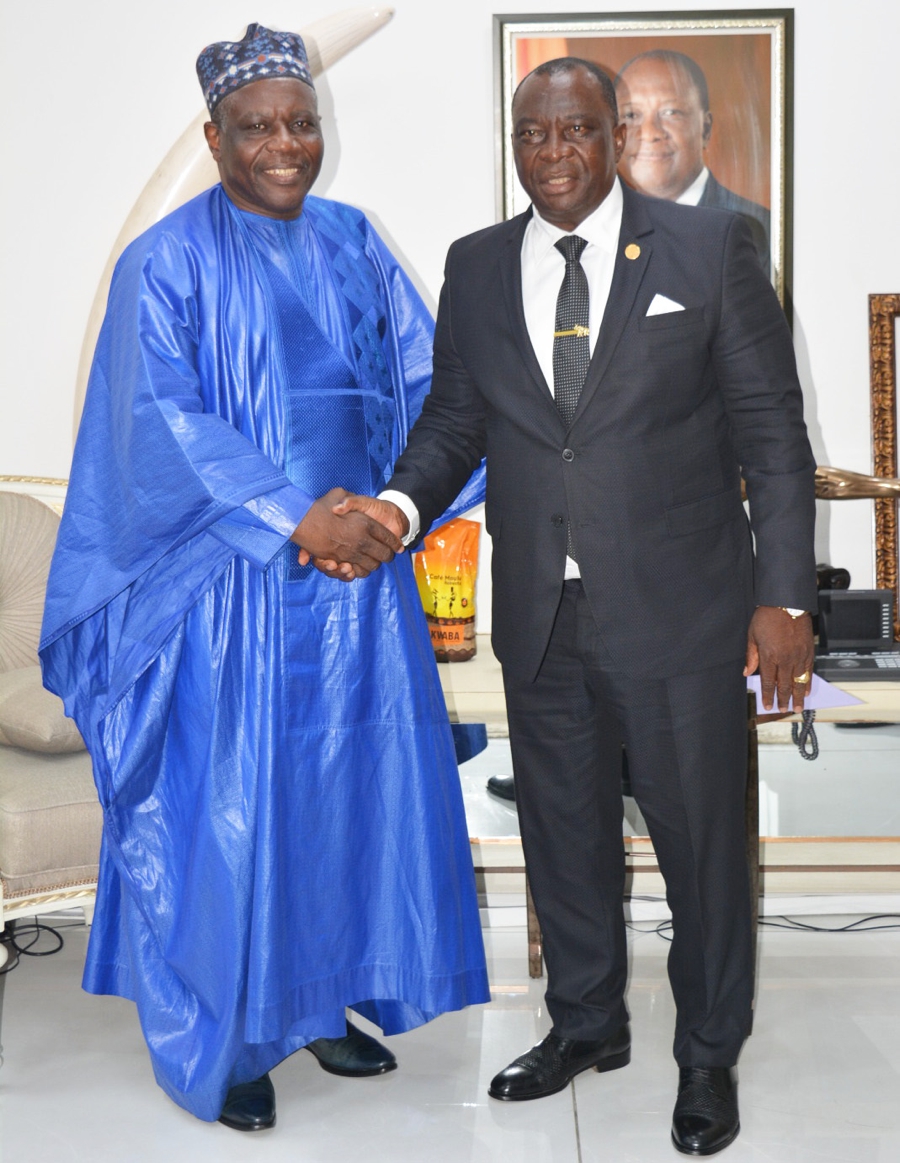 4e édition du SIETTA : le ministre Kobenan Kouassi Adjoumani reçoit une délégation du Conseil international consultatif du Cajou