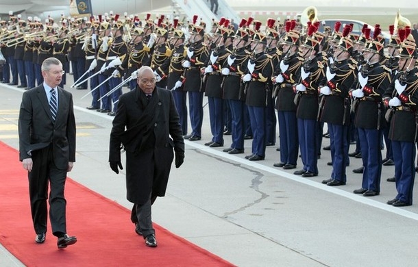 Le président sud-africain Jacob Zuma en visite d`Etat en France