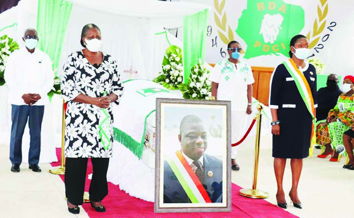 La dépouille du député Salé Poli au Pdci, hier: Le parti salue la fidélité d’un militant incorruptible