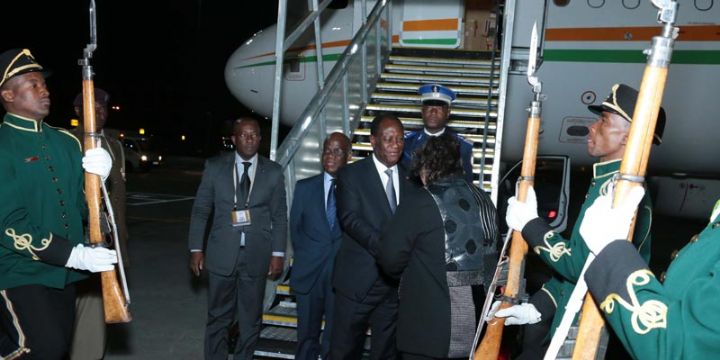 Le Chef de l’Etat est arrivé à Johannesbourg
