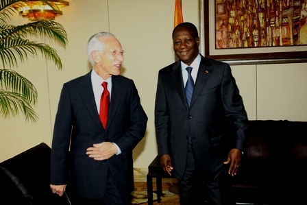 Audience Banque centrale d’Israël - Alassane Ouattara / Le Gouverneur Stanley Fisher : “Il y a une perspective de développement entre les deux pays”