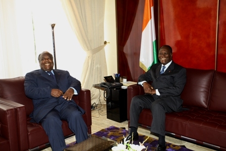 Installation de la Commission Dialogue, vérité et Réconciliation Le président Alassane Ouattara à Banny: “Je suis convaincu que tu conduiras  ce processus avec des résultats probants”