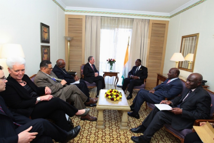 Addis-Abeba (Ethiopie): le Président de la BAD et une délégation américaine reçus par le chef de l’Etat