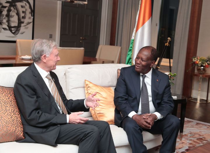 Le président Ouattara s’entretient avec le Représentant du Secrétaire général de l’ONU pour le Sahara occidental