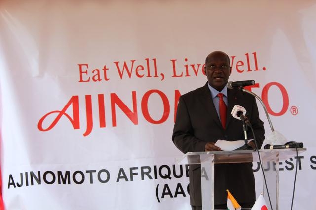 Allocution de Monsieur Daniel Kablan Duncan, premier ministre, ministre de l’économie et des finances à la cérémonie d’inauguration de l’Usine AJINOMOTO