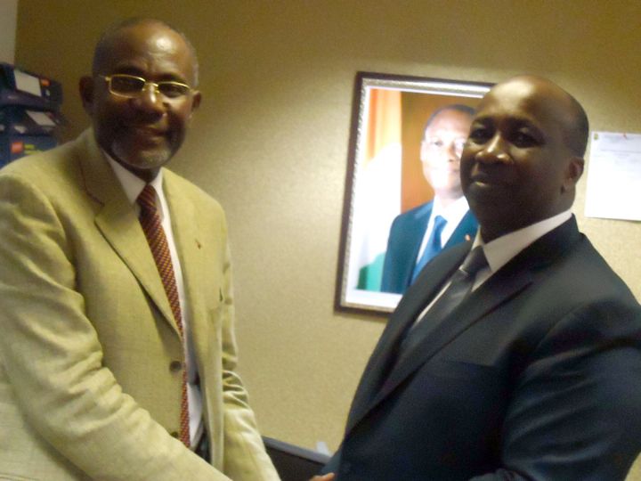 Le représentant permanent de la Côte d’ivoire échange avec le président du conseil de l’ICCO à Londres
