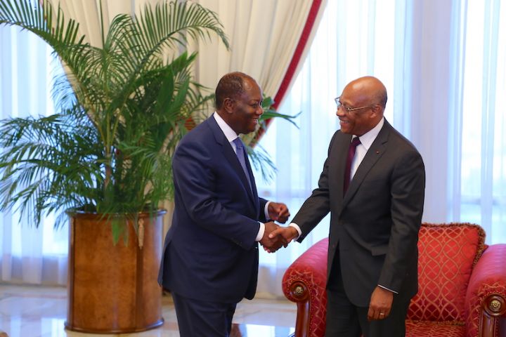 Le ministre Jean Claude Brou prend conseils auprès d’Alassane Ouattara