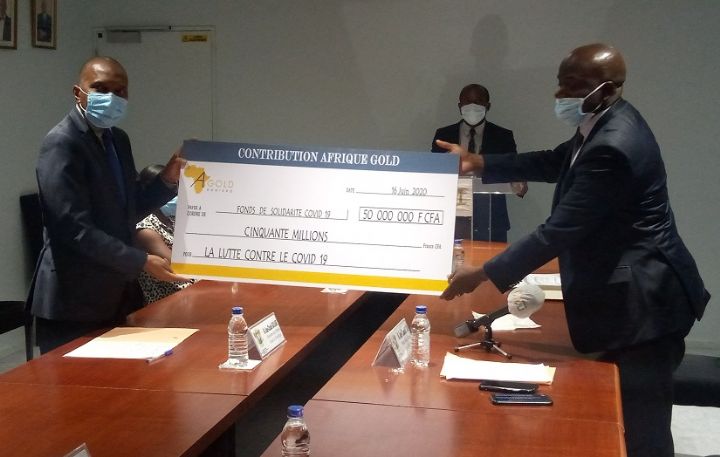COVID-19 : Afrique Gold fait un autre don de 50 millions de FCFA au gouvernement
