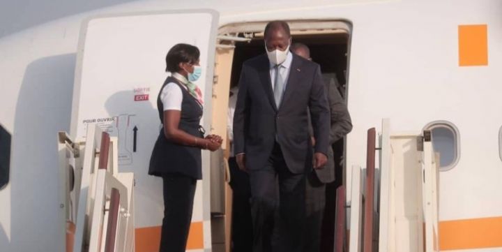 Nation : Le Président Alassane Ouattara a regagné Abidjan