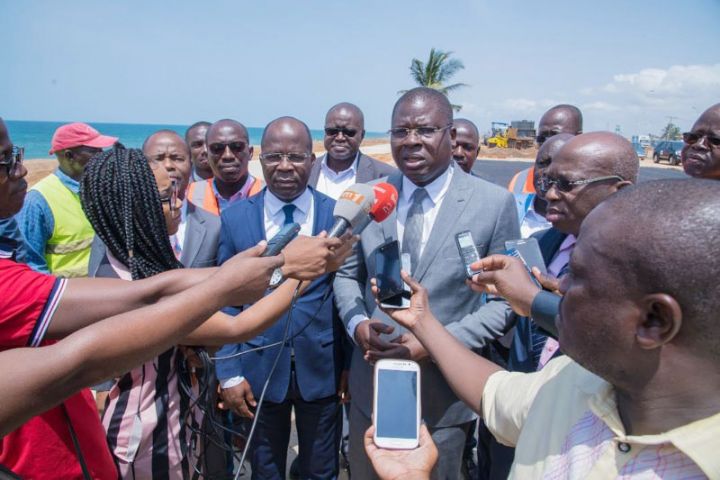 Amédé Kouakou promet un front de mer totalement aménagé d’ici fin 2019