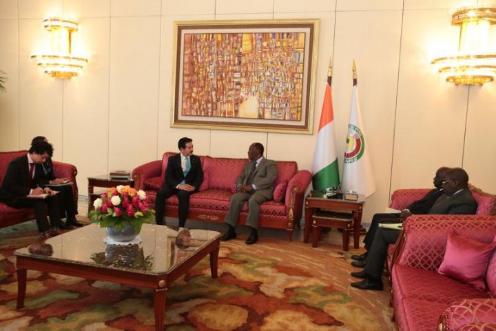 Un ministre  japonais reçu par  le président Ouattara