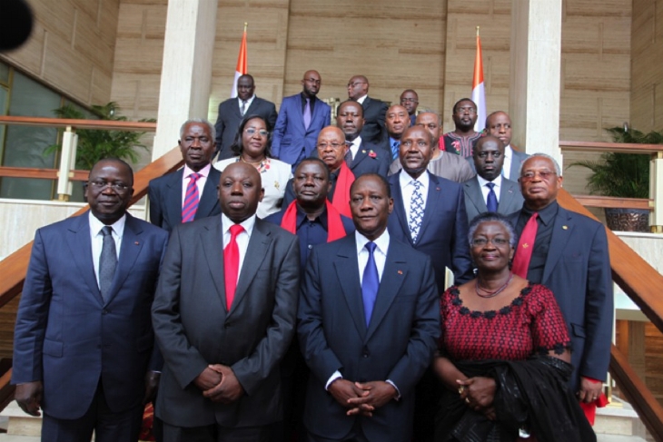 Audience du PR : Ouattara échange avec une délégation ghanéenne