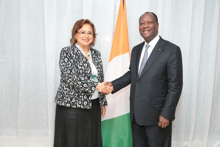 Le Chef de l’Etat a eu un entretien avec la ministre de la coopération internationale d’Egypte.