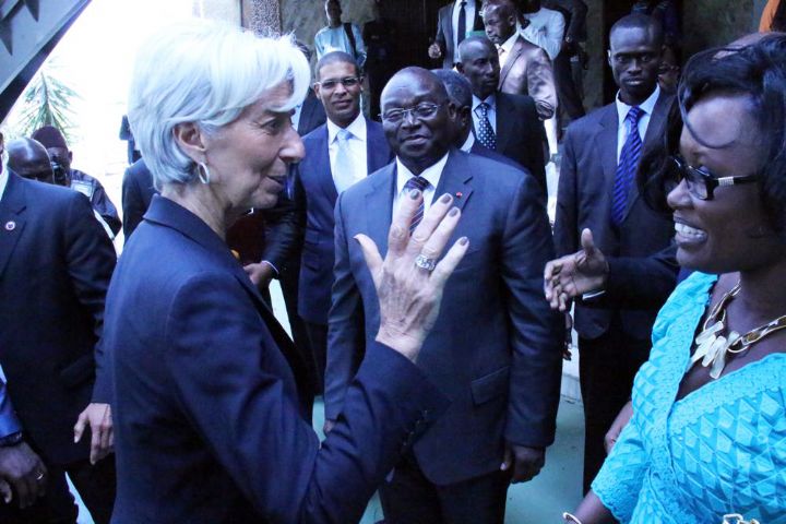Visite de Madame Christine LAGARDE, Directrice Générale du FMI, au siège de la BCEAO