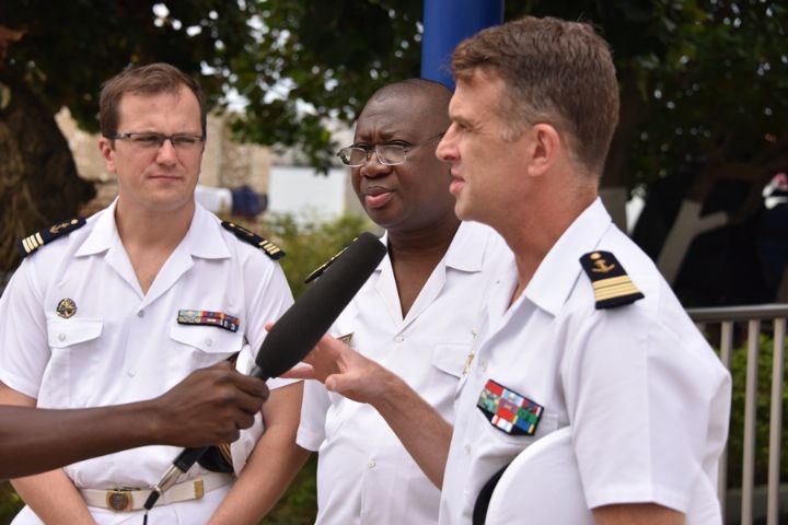 Piraterie maritime: Escale de deux navires de guerre de la marine française à Abidjan