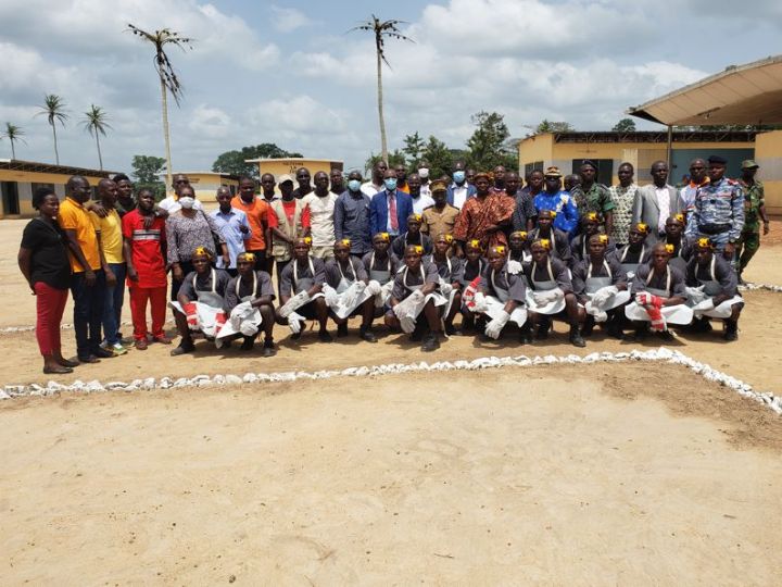 Office du Service Civique Nationale : 109 stagiaires de la troisième cohorte du centre de Service civique de Guédikpo présentent leur savoir faire