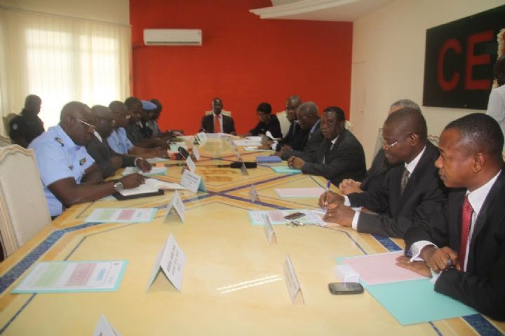 Séance de travail sur la sécurisation du processus électoral : Discours du président de la CEI Youssouf BAKAYOKO