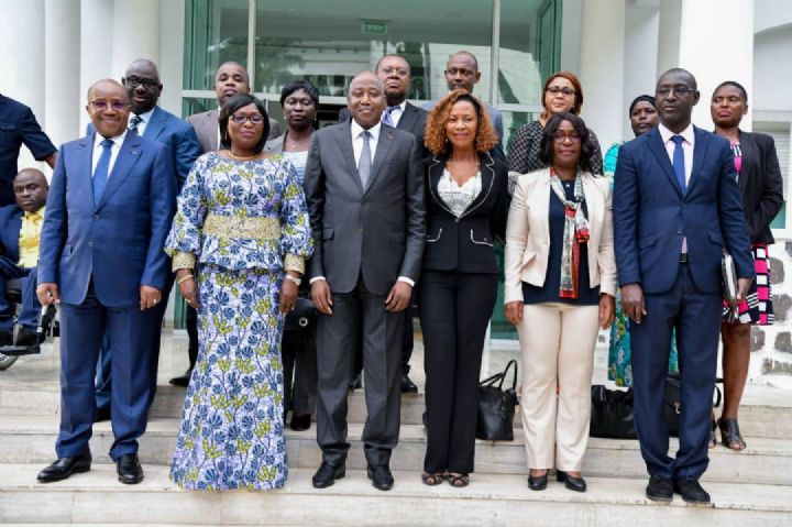 Droit de l’Homme : le nouveau bureau du Conseil National des Droits de l’Homme (CNDH) présenté au Premier Ministre Amadou Gon Coulibaly