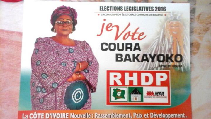 La candidate du RHDP invite les militants  à un vote massif en sa faveur