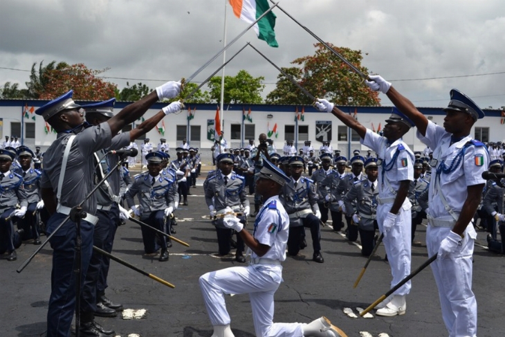 Double cérémonie de baptême et de prestation de serment de promotions d’officiers et sous-officiers de l’école de gendarmerie d’Abidjan