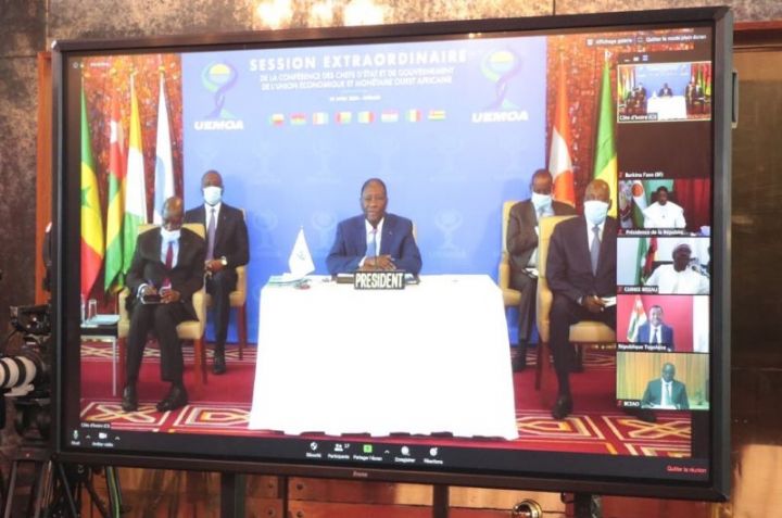 Allocution du Président de la République, S.E.M. Alassane OUATTARA lors de la cérémonie d’ouverture du Sommet extraordinaire de l’UEMOA par visioconférence