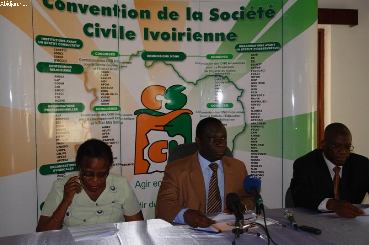 La Convention de la Société Civile Ivoirienne prépare un conseil national de sortie de crise.