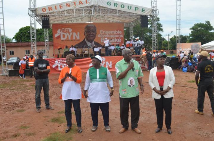 Clôture de campagne à Bouaké: les houphouétistes finissent en fanfare