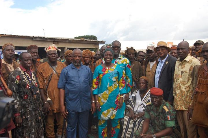 Cohésion Sociale : Mariatou Koné met fin à plus de dix ans  de  tensions  au sein de  la  confrérie des Dozos de la Bagoué.