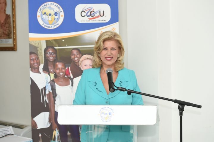 Madame Dominique Ouattara, Présidente de Children Of Africa:  
