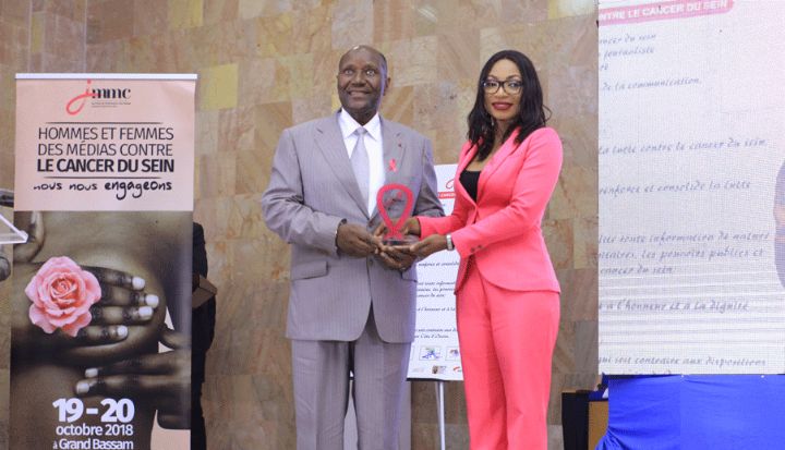 Lutte contre le cancer du sein- Daniel Kablan Duncan reçoit le prix de l’engagement aux JMMC 2018