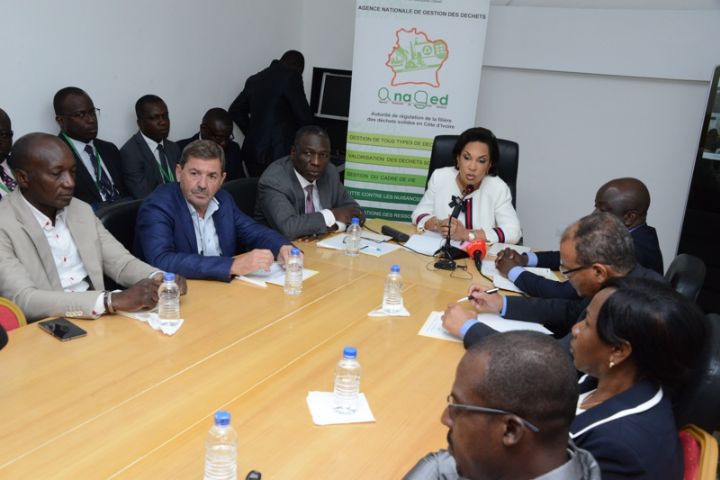 Démarrage des activités des opérateurs de collecte de déchets : discours de la directrice de l’ANAGED
