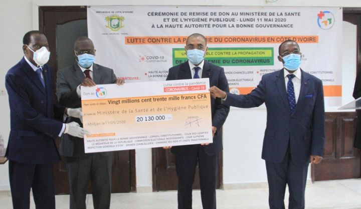 Covid-19 : un don de plus de 20 millions FCFA des institutions de la République au ministère de la Santé