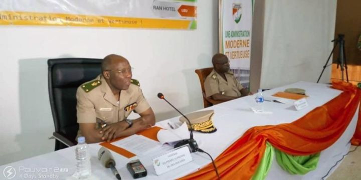 Respect de l’Ethique et de la déontologie : le Général DA Pierre Alphonse parle à ses collaborateurs de Bouaké